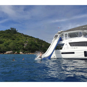 Toboggan aquatique gonflable géant de qualité commerciale sur mesure pour catamaran et divertissement sur yacht de luxe - Product Image 4