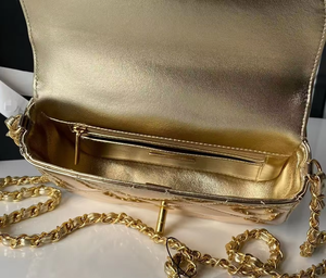 กระเป๋าดีไซน์เนอร์เรียบง่าย สไตล์ลำลอง สายสะพายไหล่กว้างปรับได้ กระเป๋าสะพายข้างเดียว สายโซ่หนา กระเป๋าใบเล็ก - Product Image 4