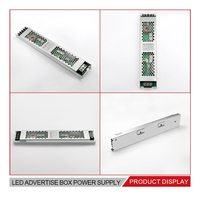 Fuente de Alimentación LED Bina de 12V 24V 200W, Súper Delgada, Transformador Ultrafino de 22mm para Caja de Luz de Cristal y Señalización Publicitaria