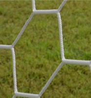Filet de but de football hexagonal en polyester |   Universel pour terrains de football 11/7/5 joueurs, avec ballon de football, compatible avec toutes les structures de football