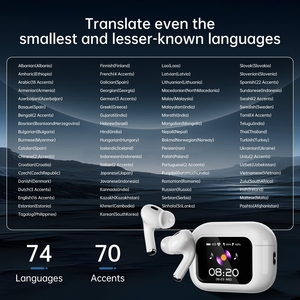 Auriculares inalámbricos BT IEM Auriculares Cancelación de ruido Auriculares de traducción en tiempo real a prueba de agua con pantalla a color de control táctil - Product Image 4