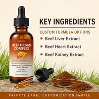 OEM ODM Vitality Boost Daily Wellness Gouttes liquides d'organes bovins de haute pureté à absorption rapide