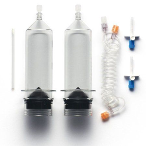 Angiographisches Spritzen-System, Doppelspritzen-Kit, Niederdruckschlauch mit T-Verbinder für CT-Injektionen - Product Image 1