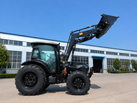 Traktor Pertanian Ruijie 50HP 4WD Gear Drive dengan Trailer Dump Hidrolik 3 Ton Bersertifikasi CE