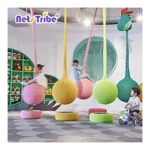 Balançoire en filet au crochet pour les jeux intérieurs et extérieurs pour les parcs Playhouses Gardens Homes Educational Adventure Parks Airports-New