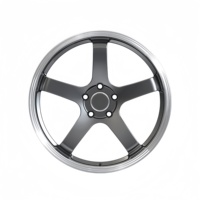 Ruedas Forjadas Monobloque XINLAI Personalizadas en Color Gris Metálico, Diseño de Rayos Abiertos y Perfil Bajo, 24 Pulgadas, 5x120 5x112, para Autos Sedán y Coupé de Alto Rendimiento