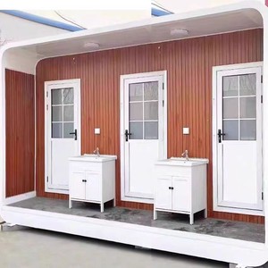 Toilettes mobiles portables pour l'extérieur, sanitaires publics, panneaux sandwich, design moderne, installation facile, attractions touristiques - Product Image 2