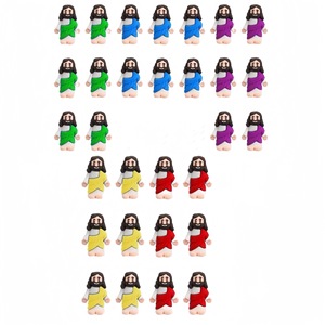 Mini Figuras de Jesús, Lindas Figuras Religiosas Coleccionables, Decoración Colorida <span class=keywords><strong>para</strong></span> el Hogar o Escritorio, Regalo Religioso Perfecto <span class=keywords><strong>para</strong></span> <span class=keywords><strong>Bautizo</strong></span> - Product Image 4