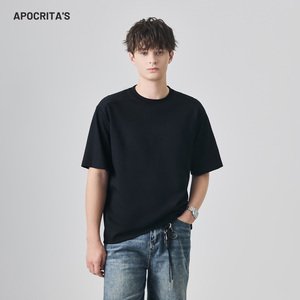 T-<span class=keywords><strong>shirt</strong></span> à manches courtes pour <span class=keywords><strong>homme</strong></span> APO – Haut de gamme, rafraîchissant, respirant, polyvalent, couleur unie, coupe ample, décontracté, <span class=keywords><strong>sous</strong></span>-vêtement d'été - Product Image 1
