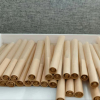 Embouts de filtre en papier blancs personnalisés avec logo, taille King Size, jetables, pour cigares, avec cône en papier naturel, 109 mm
