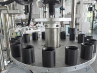 Machine de remplissage et de capsulage de liquide de bouteille pour remplisseur et câpres de bouteille en plastique de produits chimiques