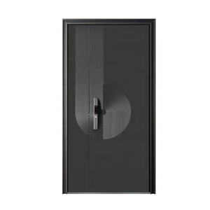 Proyecto residencial DJMI Europa puertas de seguridad de aluminio para casas puertas de entrada de Villa frontal exterior - Product Image 5