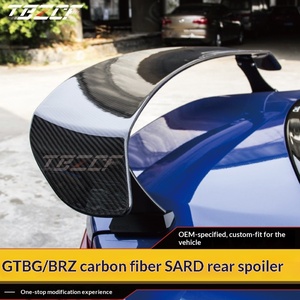 Spoiler Posteriore in Fibra di Carbonio GT86, Stile <span class=keywords><strong>SARD</strong></span>, Alettone Fisso Senza Foratura, Accessorio Esterno OLIVER - Product Image 3