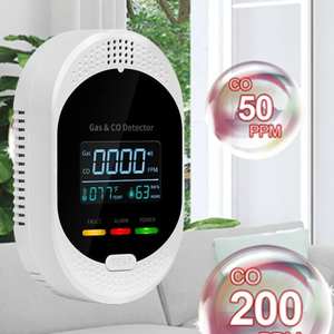 4 في 1 مزيج الغاز الطبيعي الكربون مع درجة الحرارة والرطوبة البروبان & CO إنذار - Product Image 3