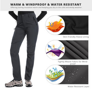 <span class=keywords><strong>Pantaloni</strong></span> Invernali Impermeabili da <span class=keywords><strong>Donna</strong></span>, Vestibilità Aderente, Cargo per Attività all'Aperto, Sci, Lavoro, Campeggio, Pesca, Escursionismo, Casual - Product Image 4