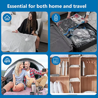 Sacs de rangement sous vide Jumbo Cube, extra grands, épais, pour couettes, couvertures, oreillers, gain de place dans le placard