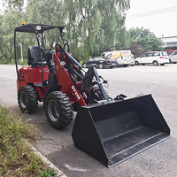 Caricatore Frontale Agricolo DY25E a Batteria, Capacità di Carico 500kg, Pala Gommata Articolata Multifunzionale