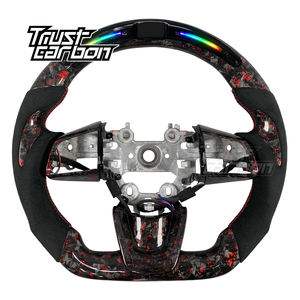 <span class=keywords><strong>Volant</strong></span> en fibre de carbone forgée rouge personnalisé d'usine avec LED et chauffage pour Kia Stinger 2018-2024 Sedan GT GTS GT1 GT2 GT-<span class=keywords><strong>Line</strong></span> - Product Image 1