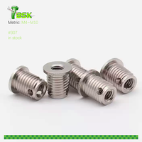 Galvanizing Slotted Flange Self Tapping Screw Thread Insert M4-M10 Self Tapping Insert Nut for Aluminium