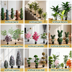 PZ-4-82-1/2 Plante artificielle <span class=keywords><strong>en</strong></span> <span class=keywords><strong>pot</strong></span> faite à la main, fleurs de cerisier <span class=keywords><strong>en</strong></span> soie artificielle blanches et roses, pour la décoration de mariage et de la maison - Product Image 4