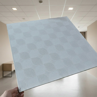 Panel de Techo de Yeso con Revestimiento de PVC Personalizable de Primera Calidad, con Reverso de Lámina de Aluminio, Resistente al Fuego, a la Humedad y al Agua