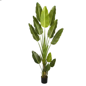 Искусственные растения с банановыми листьями, 210 см