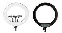 Anneau lumineux LED dimmable de 22 pouces pour maquillage, photographie, vidéo, studio en direct avec télécommande tactile