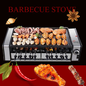 Roaster Double-Layer Electric <strong>Grill</strong> Barbecue Stove Non-stick Household Electric Baking <strong>Pan</strong> - Product Image 2