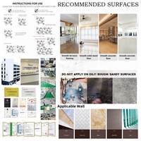 Autocollants pour carrelage de salle de bain imperméables et antidérapants pour salle de bain Autocollant pour sol en PVC Minimaliste Usine Vente en gros