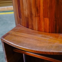 Baignoire en bois de cèdre au design moderne Bain à remous extérieur à eau salée en bois massif pour hôtel