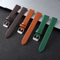 Bracelet de montre en cuir de vachette de qualité supérieure à dégagement rapide vintage rétro étanche réglable bande en cuir de vachette de luxe pour hommes femmes