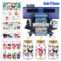 Nouvelle imprimante UV DTF tout-en-un de 60 cm avec laminateur pour l'impression d'étiquettes et d'autocollants, encre UV, garantie 1 an