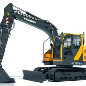 Hot Selling Spot Hyundai Hx130 Excavator for Sale Multifunctional and Cost-effective 13 Ton <b>Tracked</b> Hyundai Excavator - Product Image 1