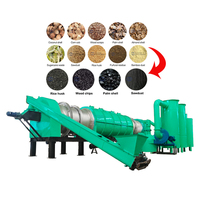 Four de carbonisation rotatif continu pour la production de charbon de bois à partir de bois et de coques de noix de coco