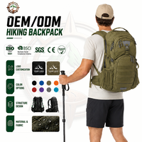 Sac de sport extérieur personnalisé 22L, sac de voyage, sac de randonnée, sac de trekking, sac à dos imperméable unisexe en nylon avec fermeture éclair, sac à dos d'escalade