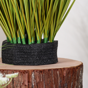 Plante artificielle <span class=keywords><strong>en</strong></span> pot de roseau vert <span class=keywords><strong>en</strong></span> plastique pour décoration de mariage, intérieur et extérieur, plantes artificielles pour la décoration de la maison - Product Image 2