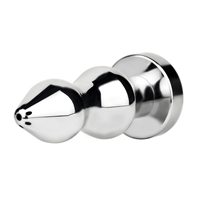 Serrure à pénis en métal en gros avec Plug anal urétral Cages de chasteté inversées Petit Plug anal en métal Anneau de pénis Cages à bite