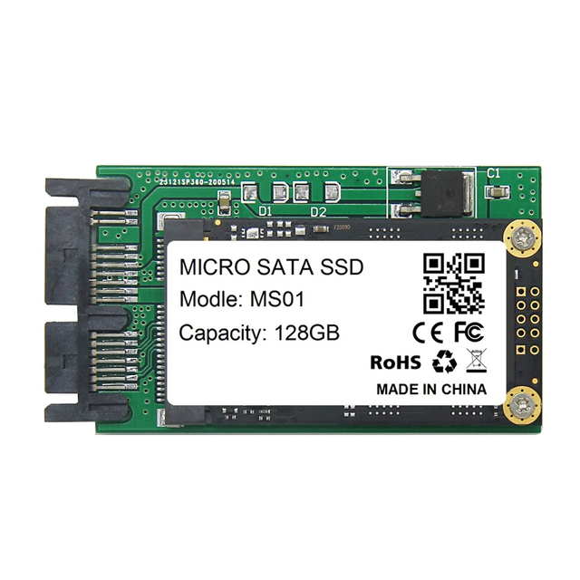128GB 256GB 512GB MicroSata SSD for HP 2740p 2730p 2540p IBM X300 X301 T400S T410S Replace MK1229GSG MK1629GSG MK2529GSG 1.8 HDD