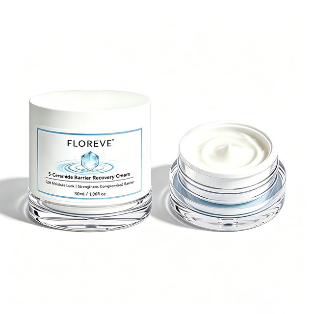 Private Label 5-Ceramide Barrier Repair Brightening Deep Moisturizing Soothing Calming Moisturizer Shea Butter All Skin Types