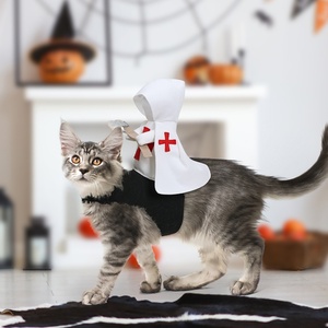 Costume d'Halloween de chat de chien sur le thème médiéval Armure solide en polyester pour animaux de compagnie pour le plaisir du printemps d'été Habillage de chevalier pour votre fourrure - Product Image 5