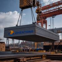 LCZHENTONG - Lámina de Acero al Carbono Laminada en Caliente ASTM A36 S235JR Q235B SS400 MS, Chapa de Acero Lisa a Cuadros para Construcción B2B
