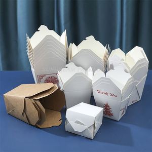 Caja Redonda para Llevar de 16oz 26oz 32oz con Impresión Personalizada, Caja de Papel para Comida China, Kebab, Doner - Product Image 3