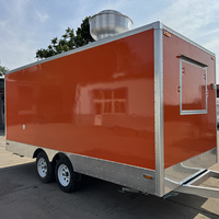 Remorque alimentaire mobile en tôle galvanisée certifiée DOT, facile à utiliser, pour la vente de chocolat et de hot-dogs