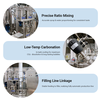 Machine industrielle de mélange de boissons, facile à utiliser, contrôle PLC haute précision, mélangeur de boissons pour la production de jus et de sodas