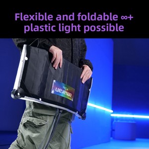 Luz de Tela Flexible <span class=keywords><strong>Enrollable</strong></span> RGB de Doble Temperatura de Color para Amonra, Luz Portátil de 120W para Fotografía y Video - Product Image 5