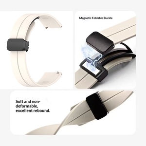 Bracelet en silicone à boucle magnétique pliable pour Watch S4/S1 <span class=keywords><strong>2</strong></span>/3, 22 mm - Product Image 4