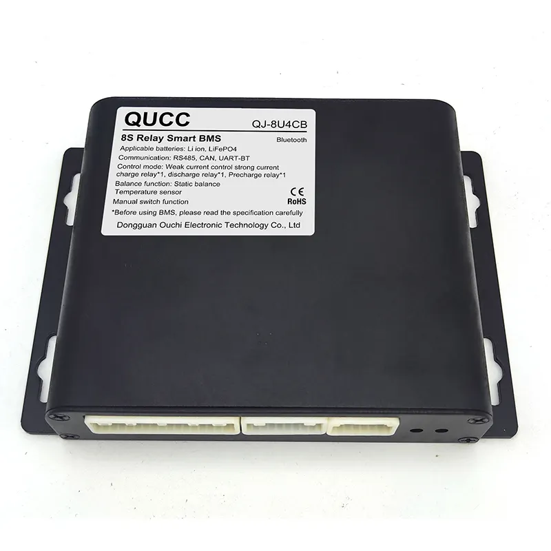 Qucc Smart BMS 2A active balance 6S-8s 24v 500A lifepo4 BMS for lithium ion battery pack