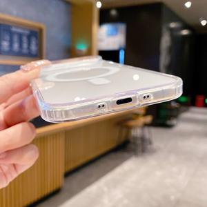 Funda Magnética Transparente para Teléfono PC para <span class=keywords><strong>iPhone</strong></span> 17/16/15/14/13/12/<span class=keywords><strong>11</strong></span> <span class=keywords><strong>Pro</strong></span> <span class=keywords><strong>Max</strong></span>, con Caja de Papel - Product Image 3