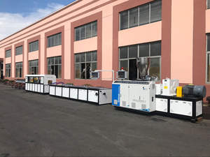 De plástico wpc Puerta de pvc Marco de perfil de extrusión de la máquina del producto de la línea de <span class=keywords><strong>segunda</strong></span> <span class=keywords><strong>mano</strong></span> - Product Image 5