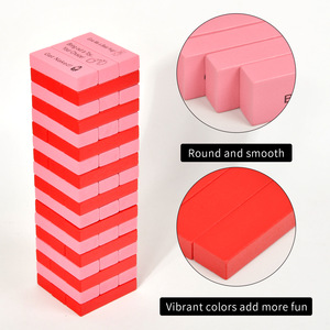 54pcs siêu nghịch ngợm gỗ khối tháp trò chơi cho các cặp vợ chồng người lớn đêm bên Valentine của món quà ngày nhào lộn Tháp xếp chồng khối - Product Image 6